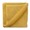 Serviette éponge jaune curry LADESSA