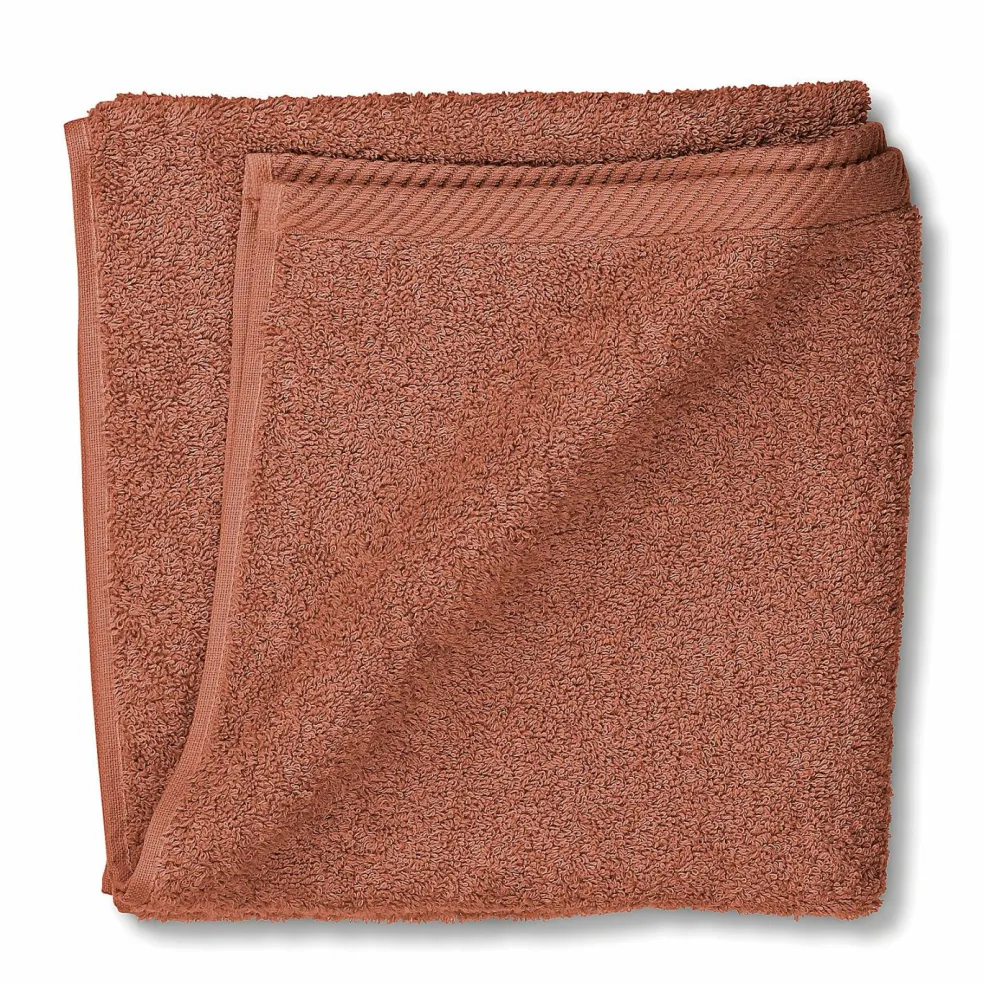 Serviette éponge terracotta LADESSA