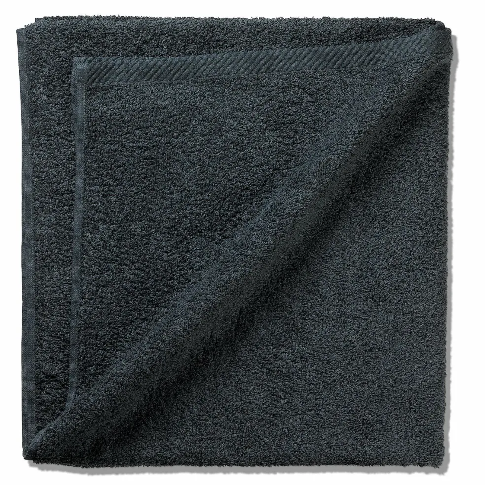 Serviette éponge ton gris granite LADESSA