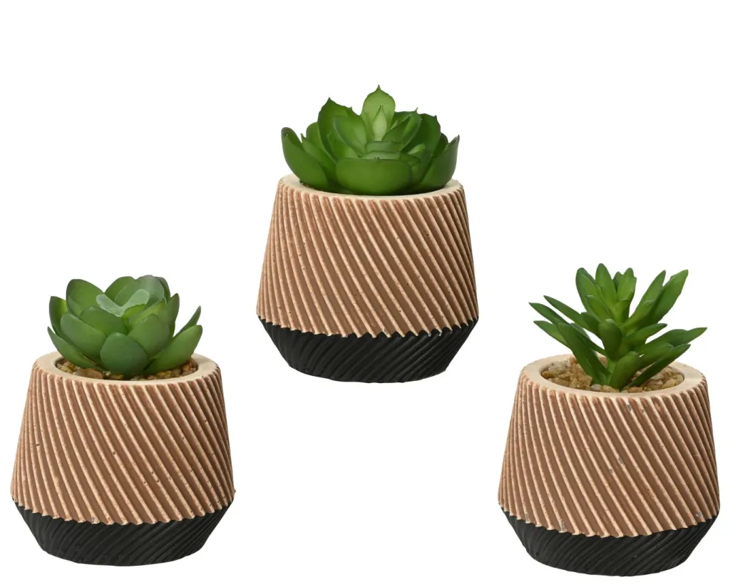 Kaemingk Fleurs Artificielles<Succulente en pot DEKO