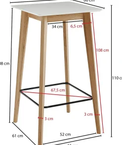 Skyport Tables De Bar<Table haute TACNA