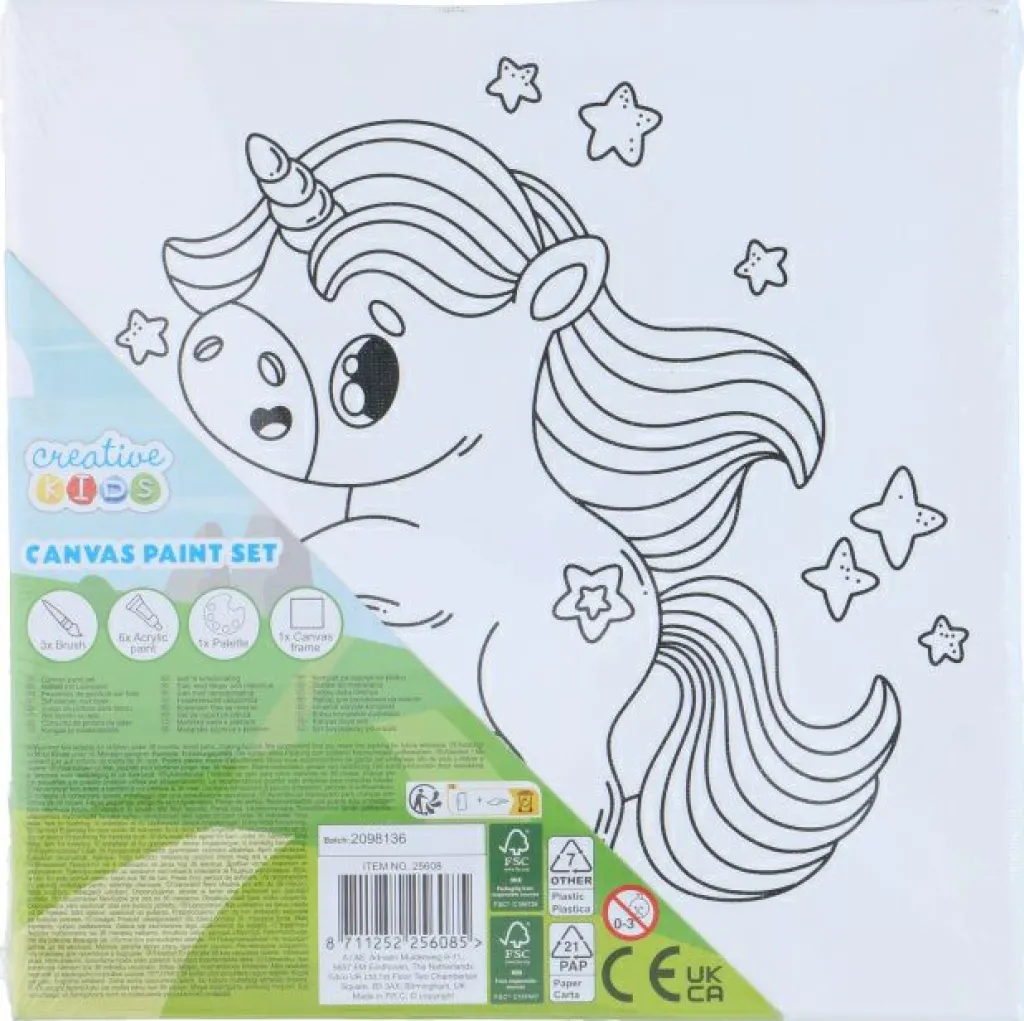 Enfant Edco Accessoires & Déco Chambre D'Enfant|Décoration De Chambre D'Enfant & Accessoires<Toile à peindre pour enfant EDDY TOYS