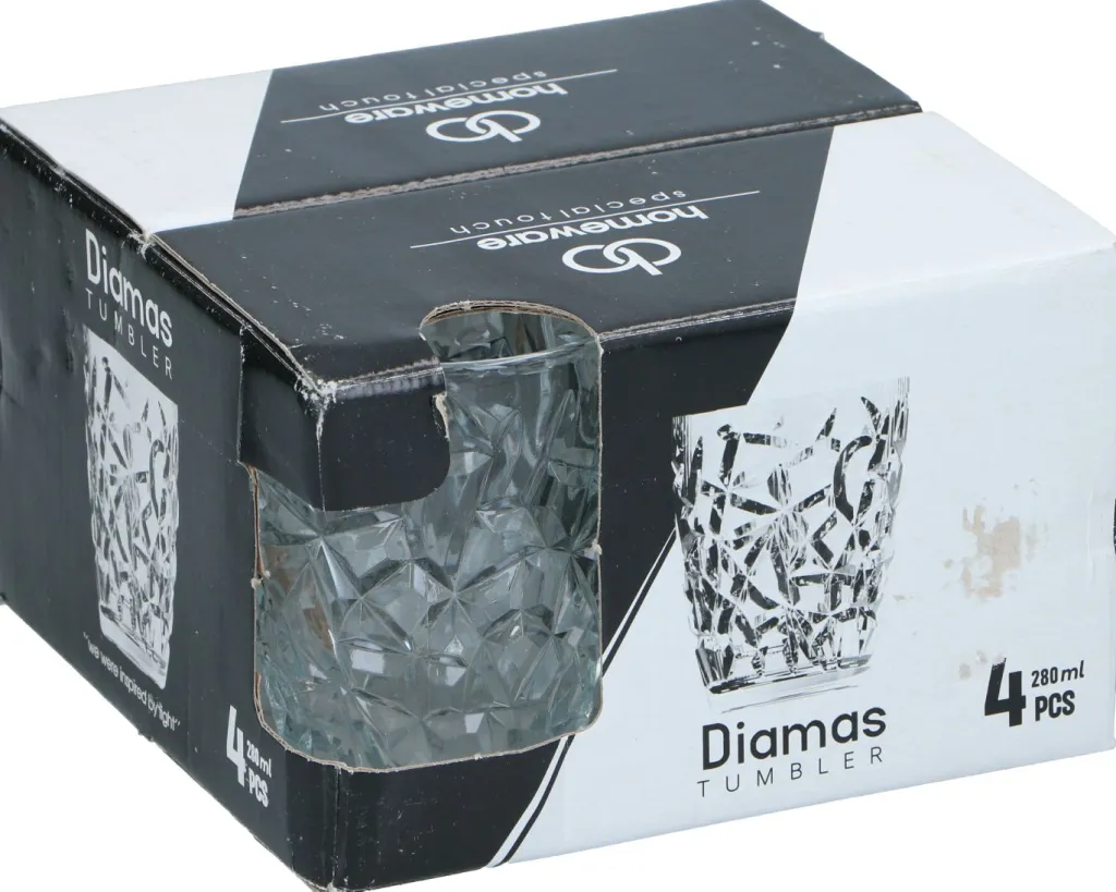 Edco Verres, Tasses & Carafes<Trinkgläser 4er Set DIAMAS