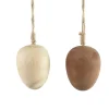 Kaemingk Pâques|Objets Décoratifs<Œuf en bois de pin à suspendre EASTER