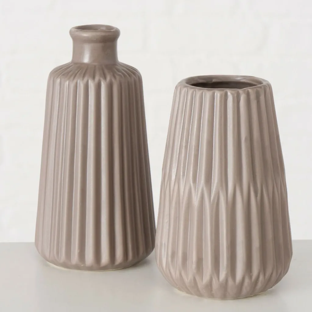 Boltze Vases<Vase aspect rainuré ESKO