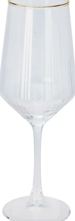 Koopman Verres, Tasses & Carafes<Verre à vin à bordure dorée EH