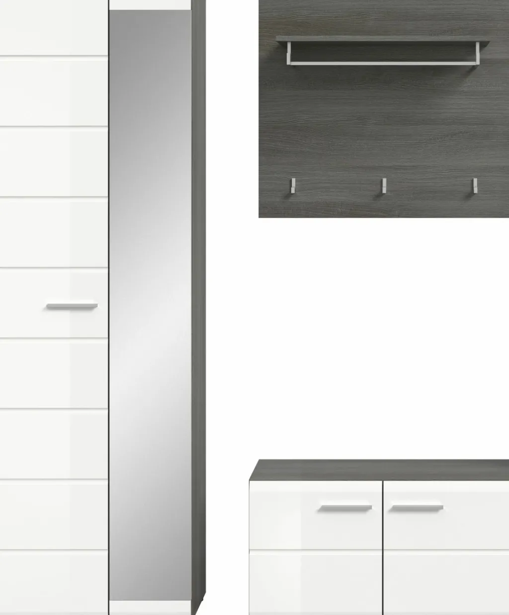 Xonox Vestiaires D'Entrée Complets<Vestiaire combiné 3 éléments FICHE