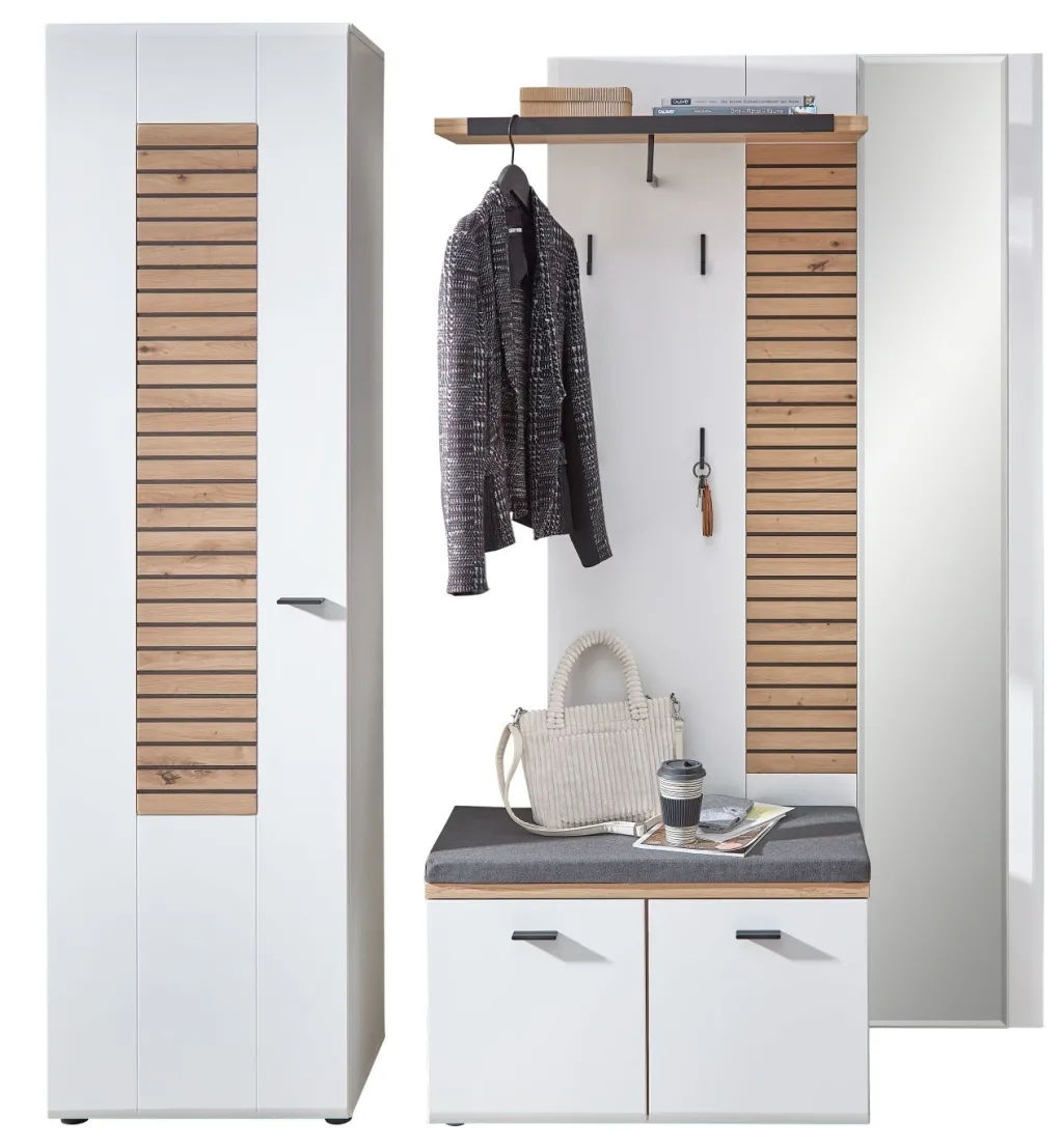 Wohn-Concept Vestiaires D'Entrée Complets<Vestiaire combiné 3 éléments ASMARA