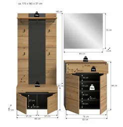 Xonox Vestiaires D'Entrée Complets<Vestiaire combiné 4 éléments GOBA