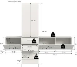 Xonox Vestiaires D'Entrée Complets<Vestiaire combiné 3 éléments VAGA