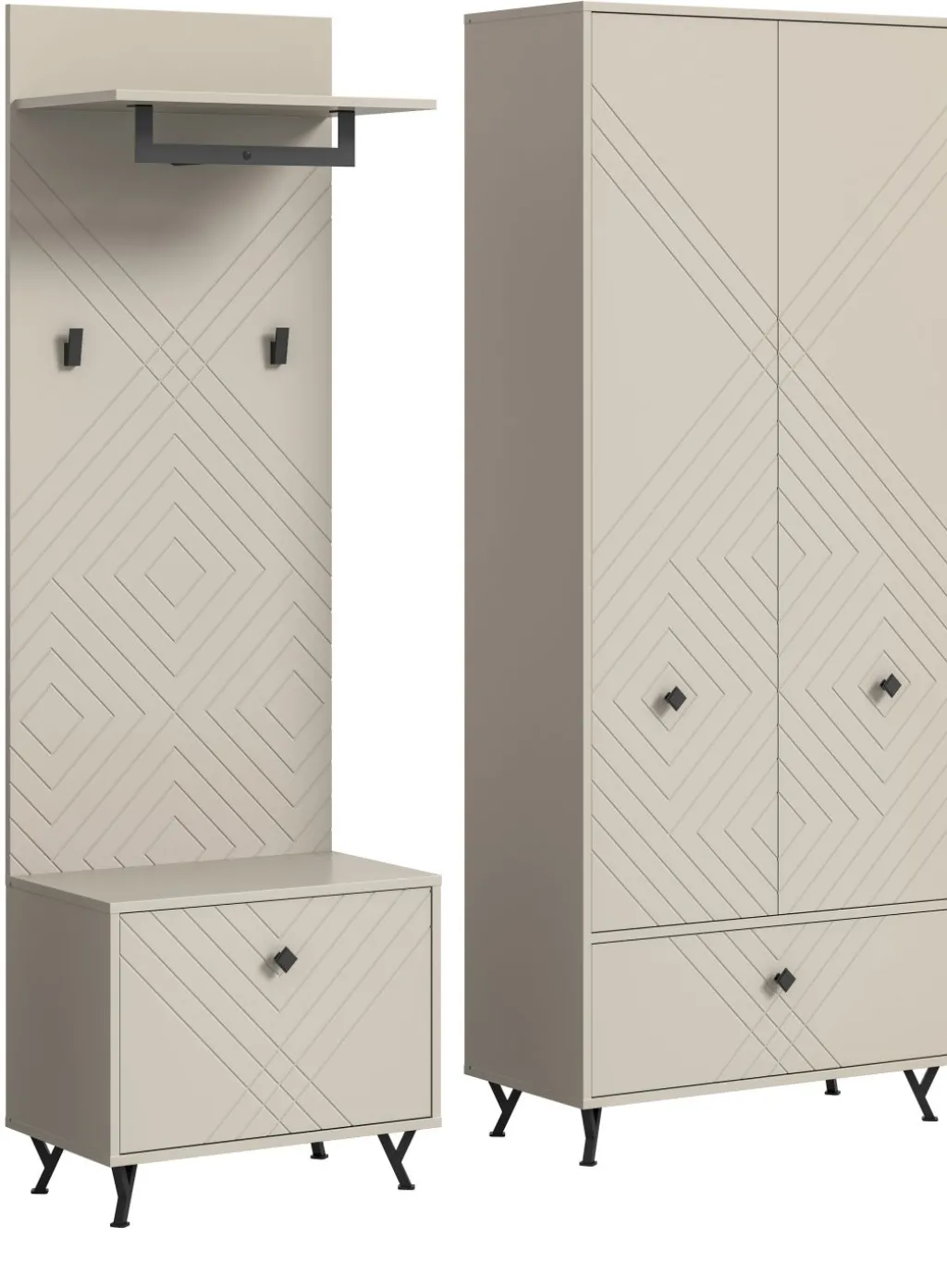 Xonox Vestiaires D'Entrée Complets<Vestiaire combiné 3 éléments TAPI