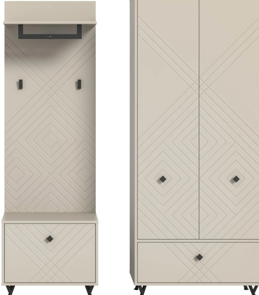Xonox Vestiaires D'Entrée Complets<Vestiaire combiné 3 éléments TAPI