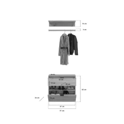 Vestiaire combiné 3 éléments BODITE