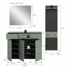 Xonox Vestiaires D'Entrée Complets<Vestiaire combiné 3 éléments GOBA