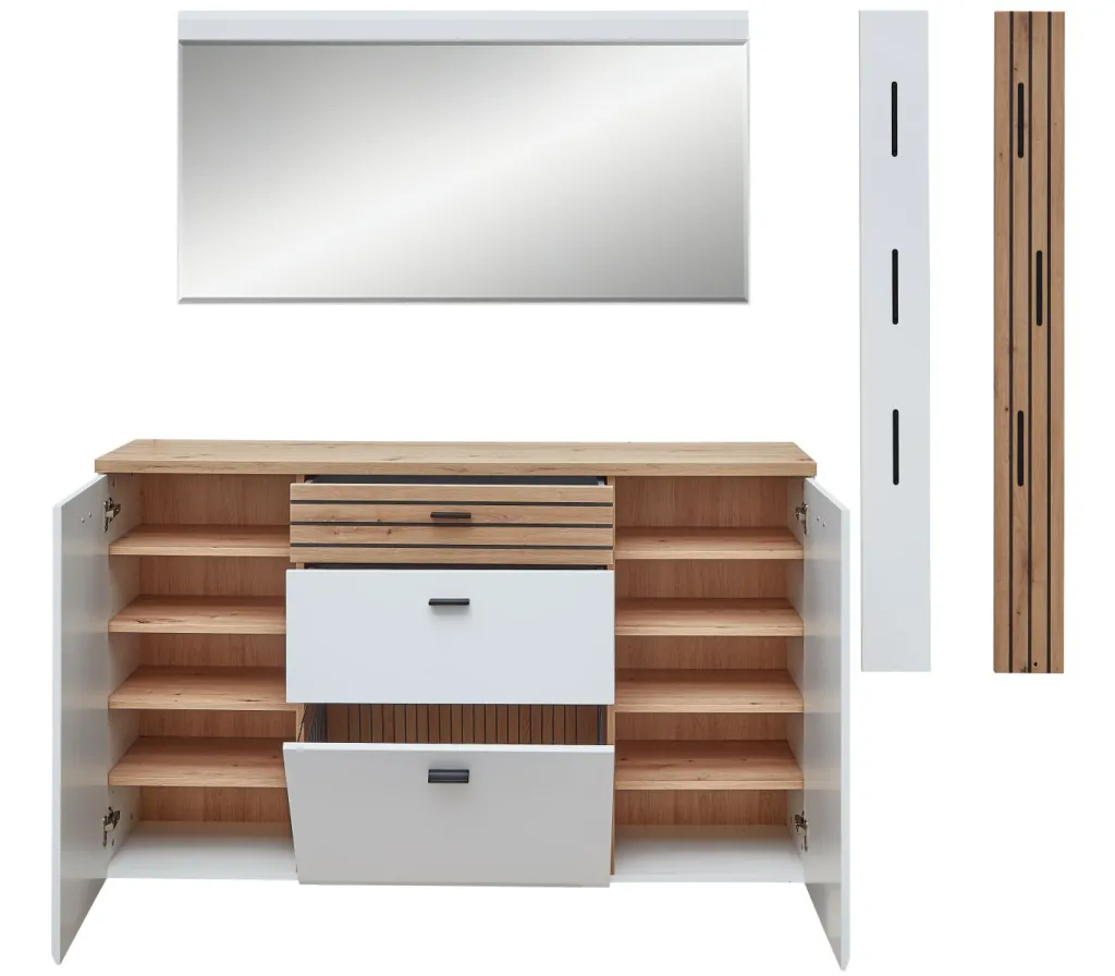 Wohn-Concept Vestiaires D'Entrée Complets<Vestiaire combiné 4 éléments ASMARA