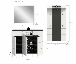 Xonox Vestiaires D'Entrée Complets<Vestiaire combiné 3 éléments GOBA