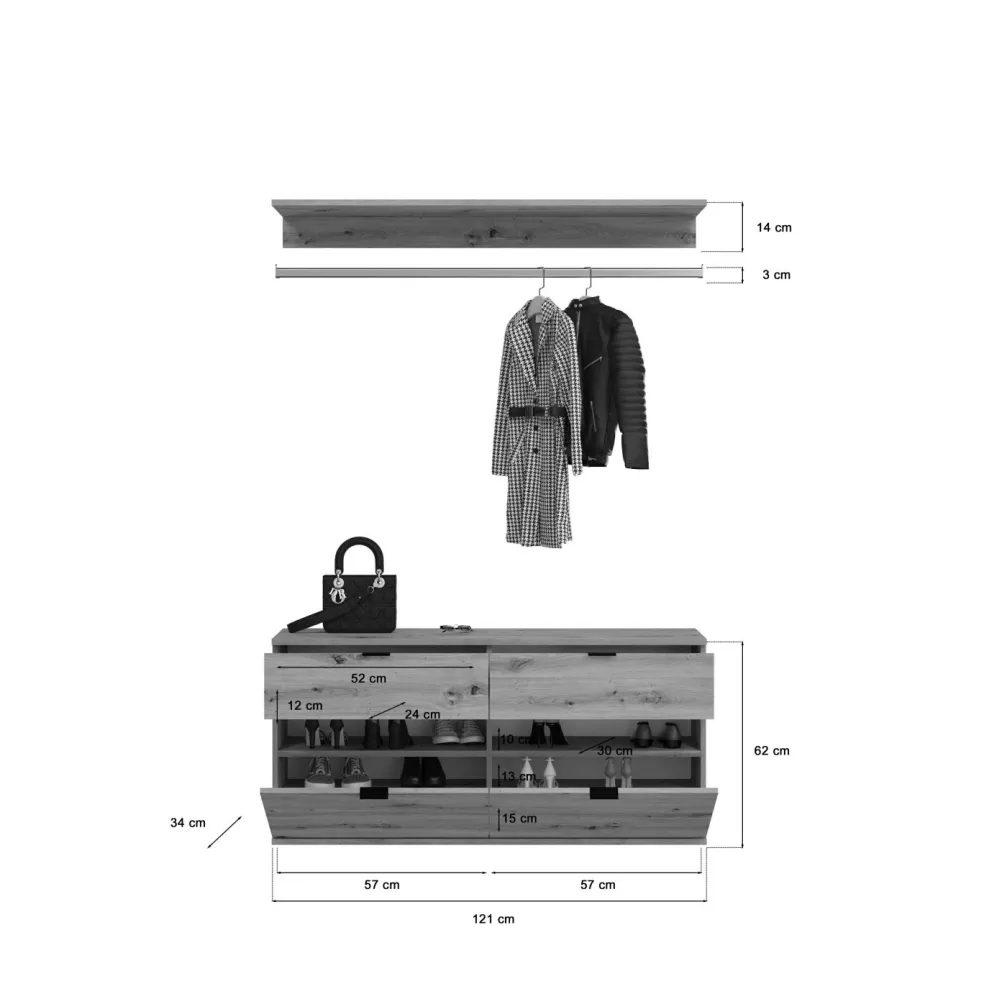 Vestiaire combiné 5 éléments BODITE