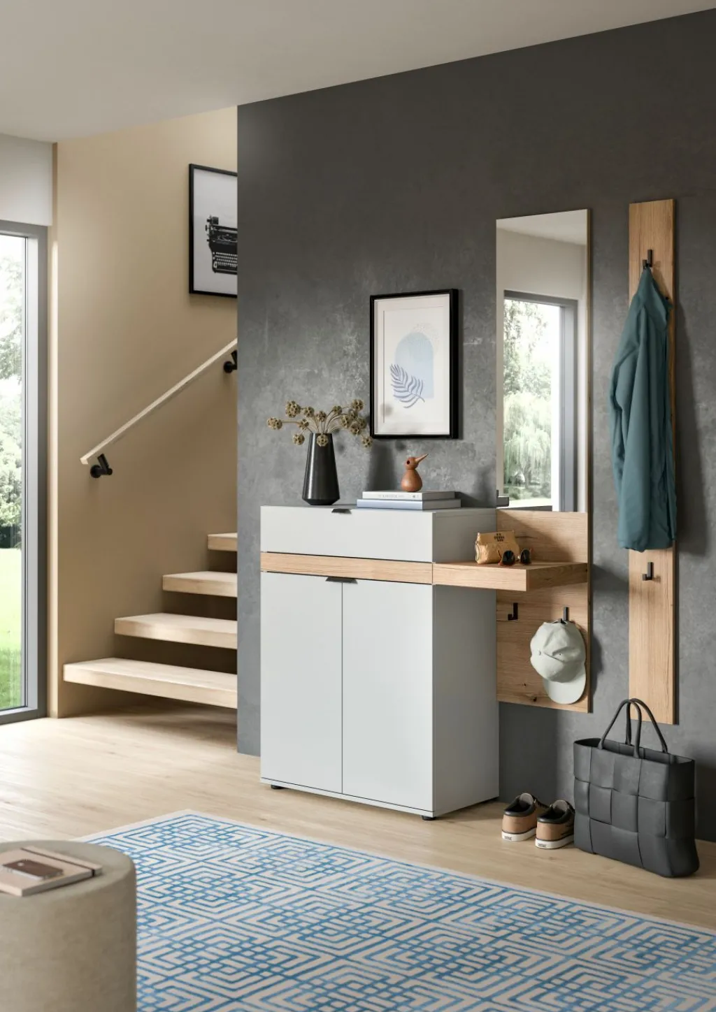 Xonox Vestiaires D'Entrée Complets<Vestiaire combiné 3 éléments NARO