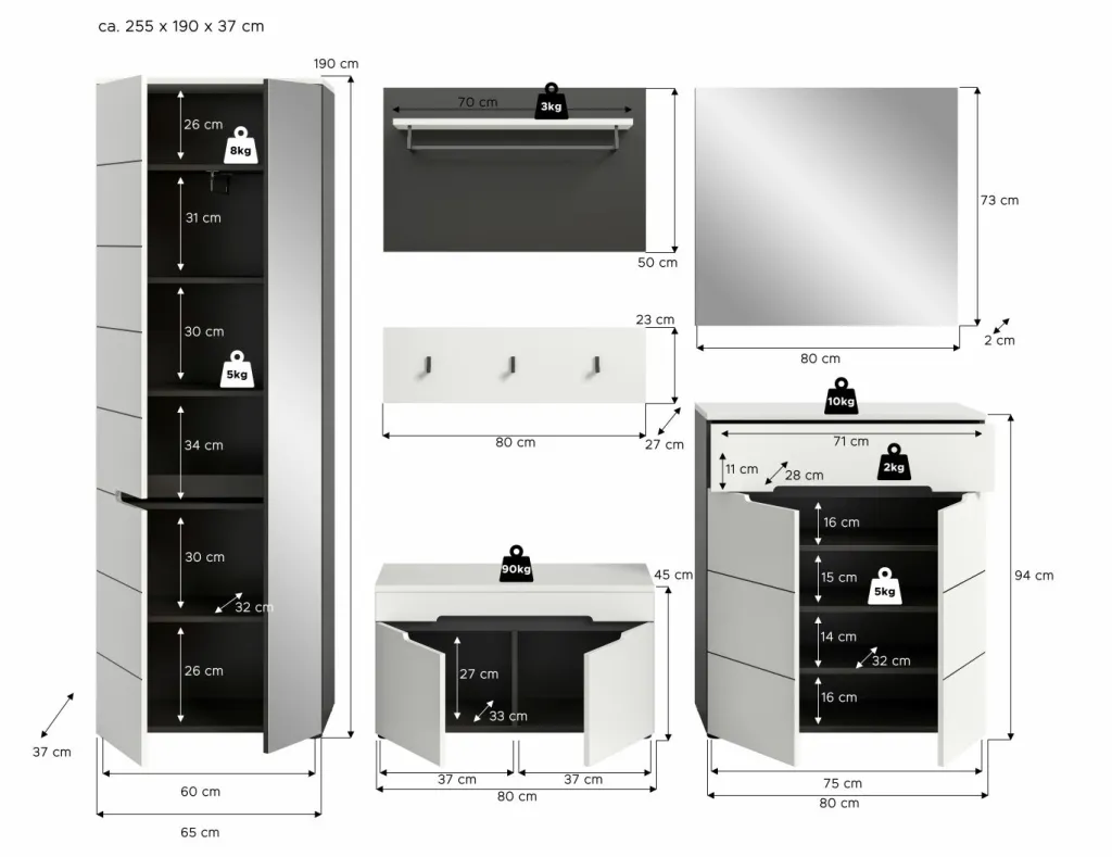 Xonox Vestiaires D'Entrée Complets<Vestiaire combiné GOBA