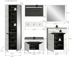Xonox Vestiaires D'Entrée Complets<Vestiaire combiné GOBA